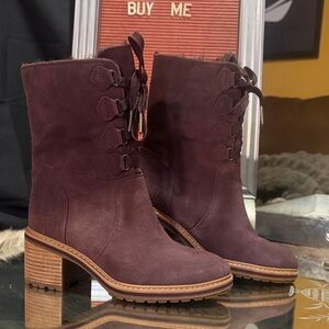 Timberland Women's Rich Brown Suede Heeled Boots